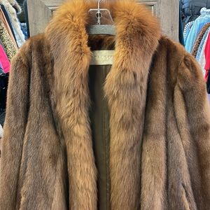 Schlampps Brown Mink Fur Coat